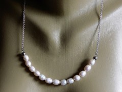 Náhrdelník - černý a modrý