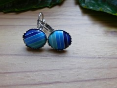 Náhrdelník - černý a modrý