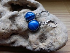 Náhrdelník - černý a modrý