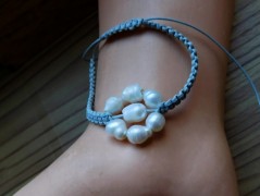 Náhrdelník - černý a modrý