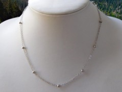 Náhrdelník - černý a modrý