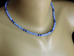 Náhrdelník - černý a modrý