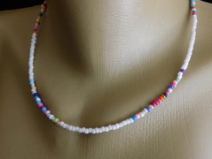 Náhrdelník - černý a modrý