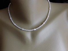 Náhrdelník - černý a modrý