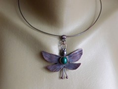 Náhrdelník - černý a modrý