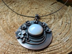 Náhrdelník - černý a modrý