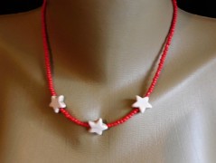 Náhrdelník - černý a modrý