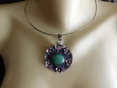 Náhrdelník - černý a modrý
