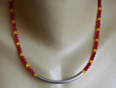 Náhrdelník - černý a modrý