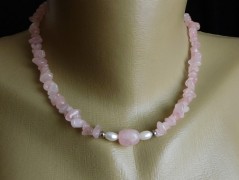 Náhrdelník - černý a modrý