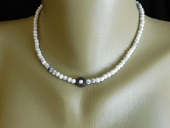 Náhrdelník - černý a modrý