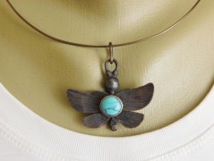 Náhrdelník - černý a modrý