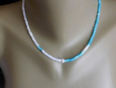 Náhrdelník - černý a modrý