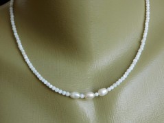 Náhrdelník - černý a modrý