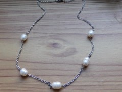 Náhrdelník - černý a modrý