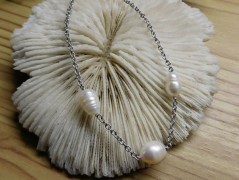 Náhrdelník - černý a modrý