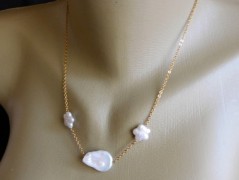 Náhrdelník - černý a modrý