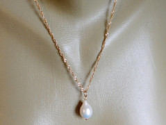 Náhrdelník - černý a modrý