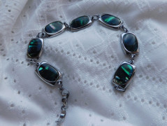 Náhrdelník - černý a modrý