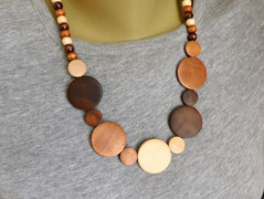 Náhrdelník - černý a modrý