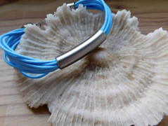 Náhrdelník - černý a modrý