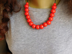 Náhrdelník - černý a modrý