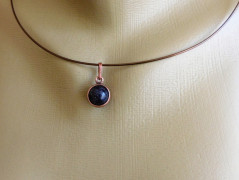 Náhrdelník - černý a modrý