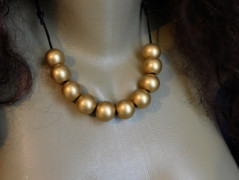 Náhrdelník - černý a modrý