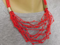 Náhrdelník červený součkový