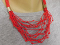 Náhrdelník červený součkový