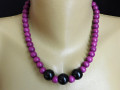 Náhrdelník ´- fialkové korálky