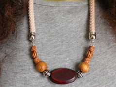 Náhrdelník - černý a modrý