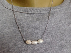 Náhrdelník - černý a modrý