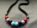 Náhrdelník lanový s korálky