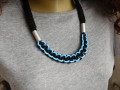 Náhrdelník modročerný