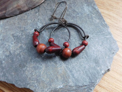 Náhrdelník - černý a modrý