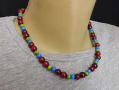 Náhrdelník - černý a modrý