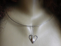 Náhrdelník - černý a modrý