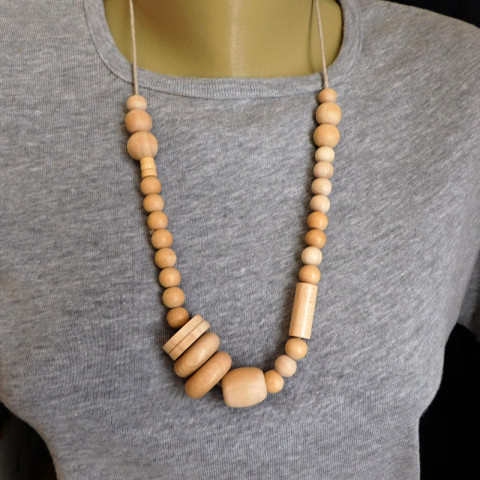 Náhrdelník dřevěný dřevo náhrdelník přžírodní 