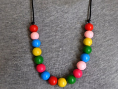 Náhrdelník - černý a modrý