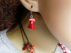 Náhrdelník - černý a modrý