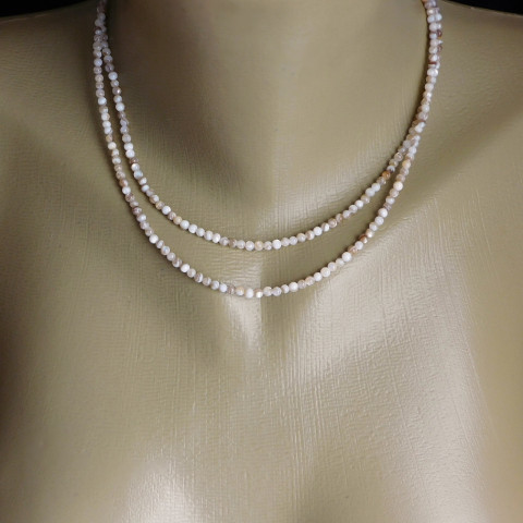 Náhrdelník - mušlové korálky náhrdelník přírodní nerez mušlové korálky 