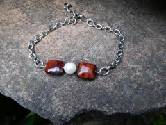 Náhrdelník - černý a modrý