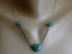 Náhrdelník - černý a modrý