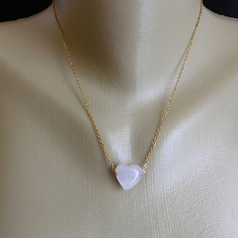 Náhrdelník - růženín  ve zlatě náhrdelník růženín zlatá nerez 