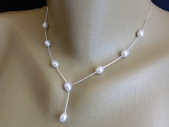 Náhrdelník - černý a modrý