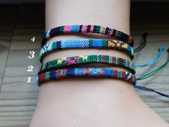 Náhrdelník - černý a modrý