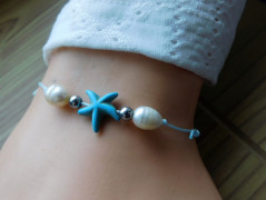 Náhrdelník - černý a modrý