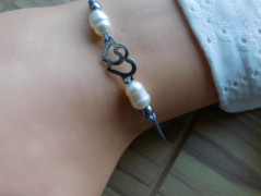 Náhrdelník - černý a modrý