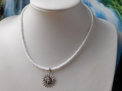 Náhrdelník - černý a modrý